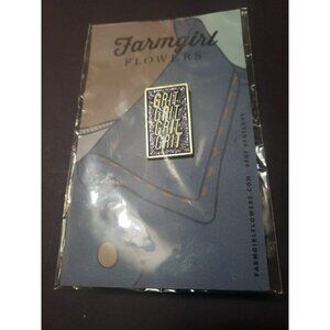 Farmgirl Flowers GRIT  New Hat Lapel Tack  Pin